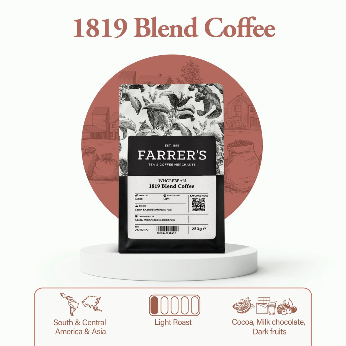 1819 Blend Coffee - John Farrer & Co (Kendal) Ltd