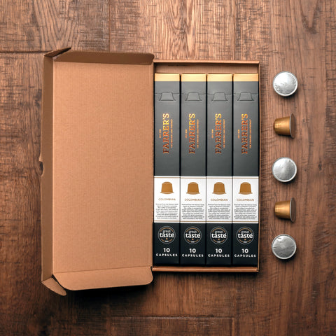 Colombian NespressoⓇ Compatible* Coffee Pods (40 Pods)