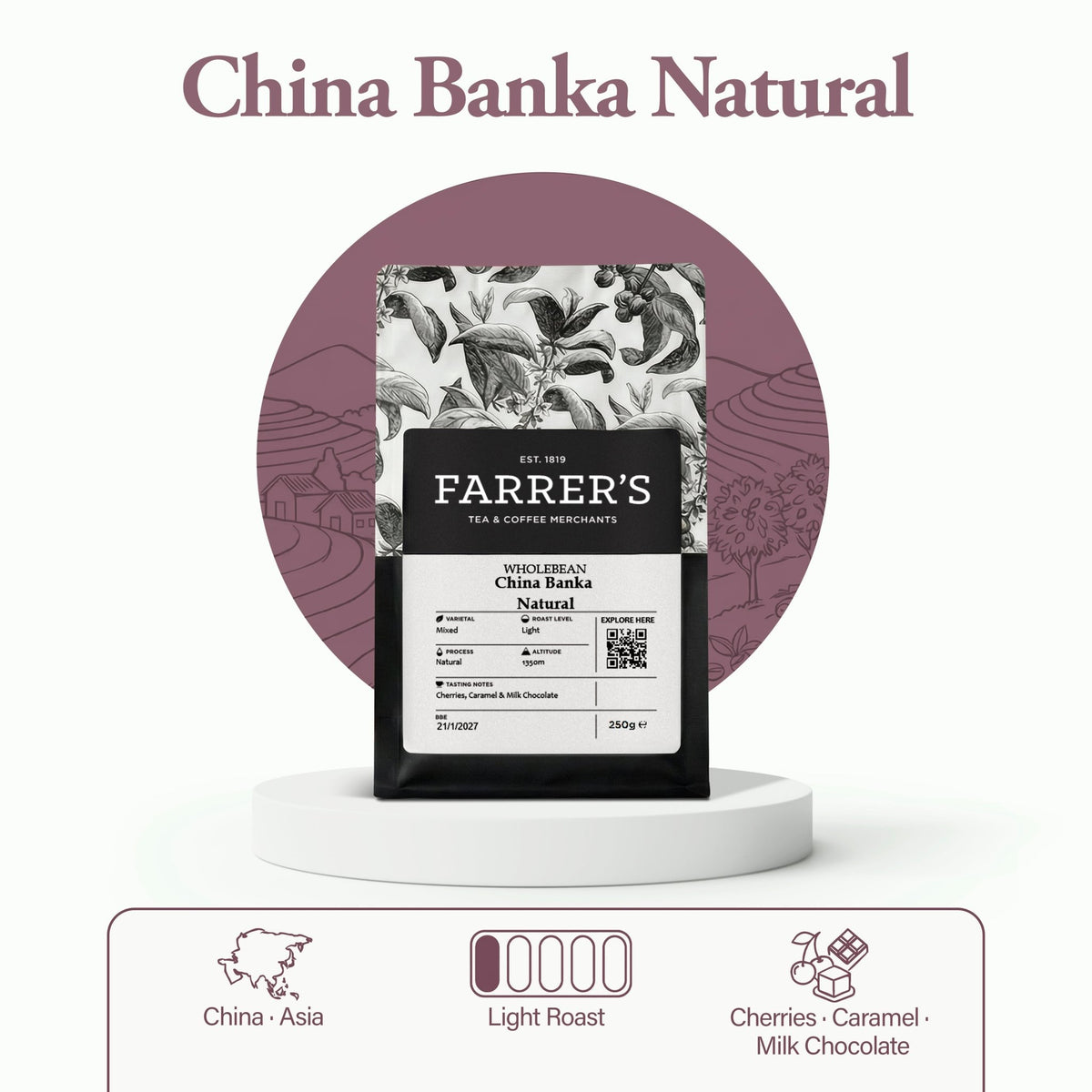 China Banka Natural Coffee - John Farrer & Co (Kendal) Ltd