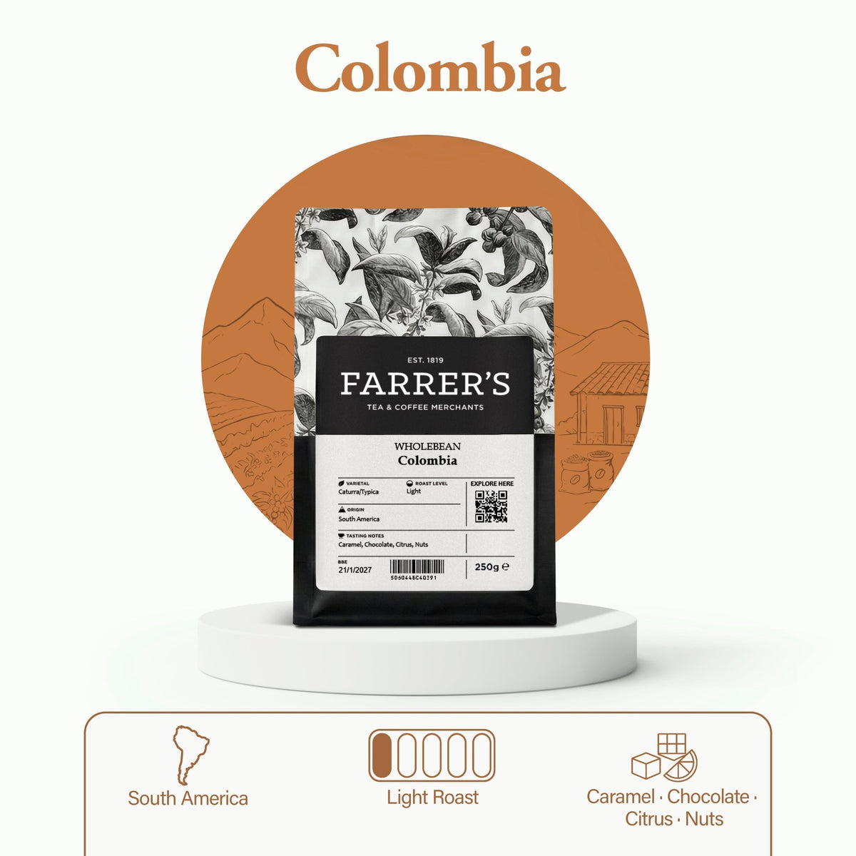 Colombia Coffee - John Farrer & Co (Kendal) Ltd