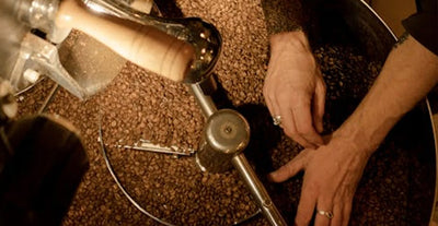 Coffee grinder at farrers during experience day