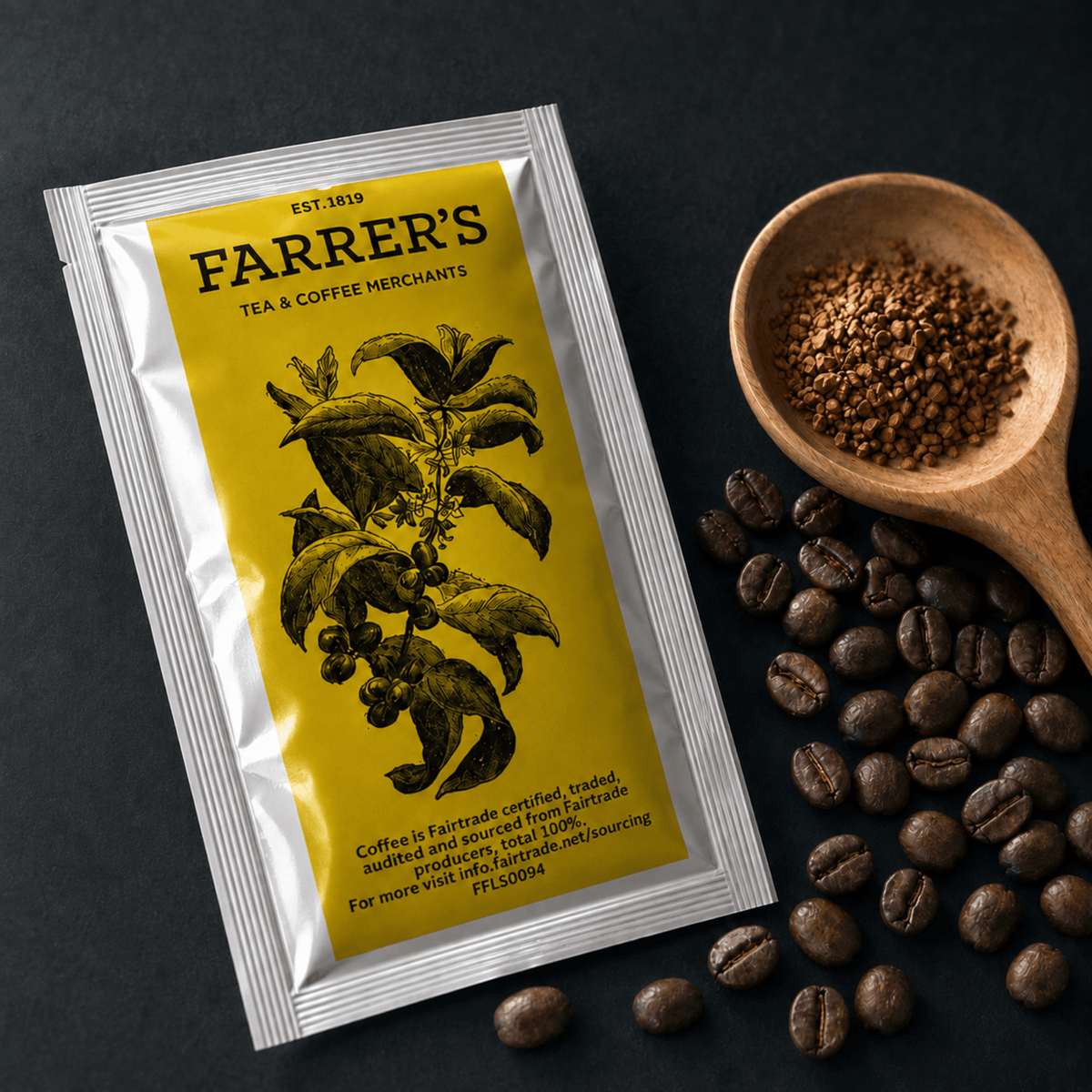 Fairtrade Colombian Instant Coffee Sachets - John Farrer & Co (Kendal) Ltd