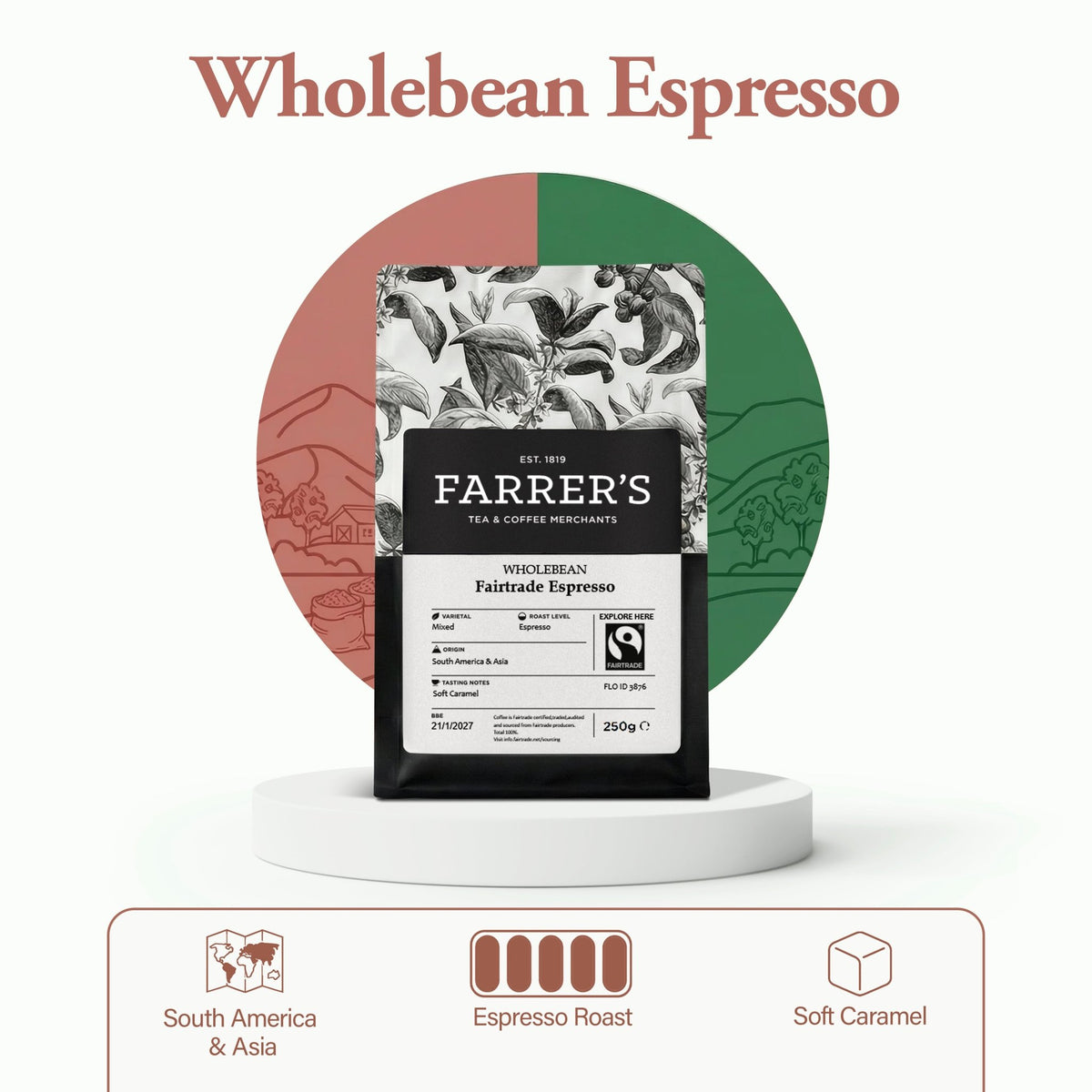 Fairtrade Espresso Blend Coffee - John Farrer & Co (Kendal) Ltd