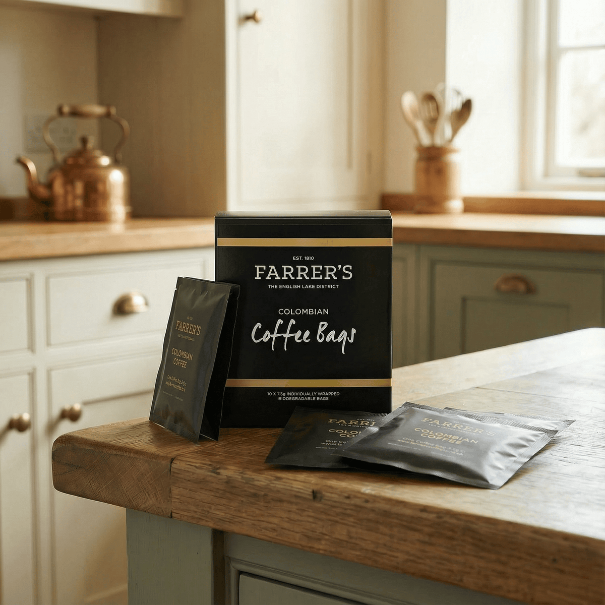 Farrer's Enveloped Colombian Coffee Bags - John Farrer & Co (Kendal) Ltd