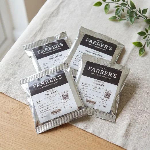 4 coffee sample bags