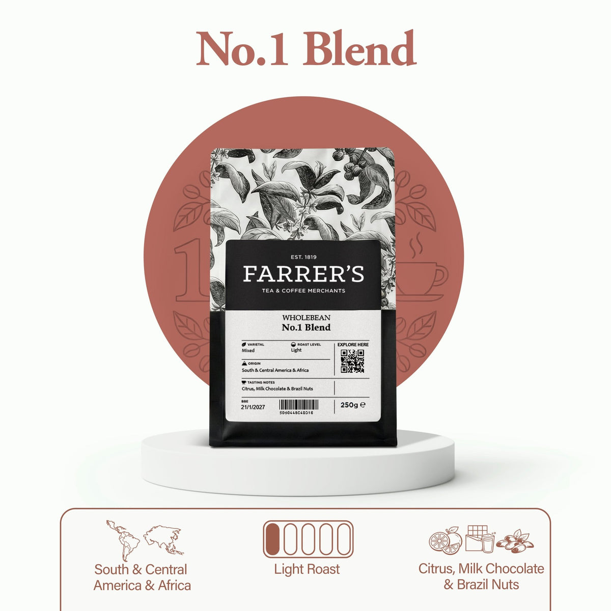 No. 1 Blend Coffee - John Farrer & Co (Kendal) Ltd