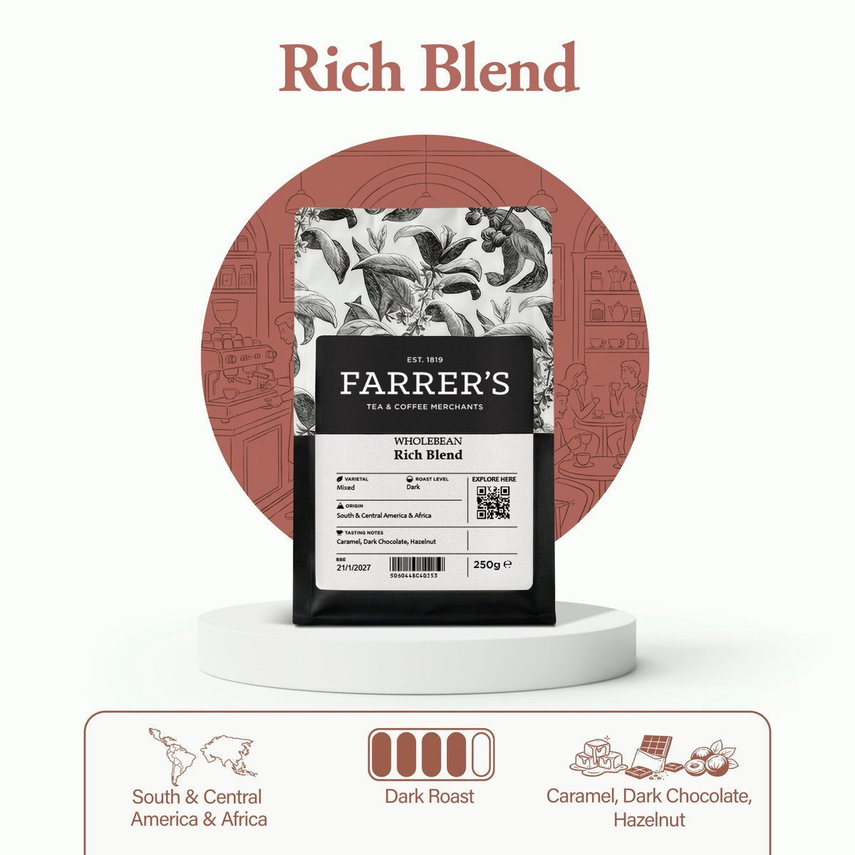 Rich Blend Coffee - John Farrer & Co (Kendal) Ltd