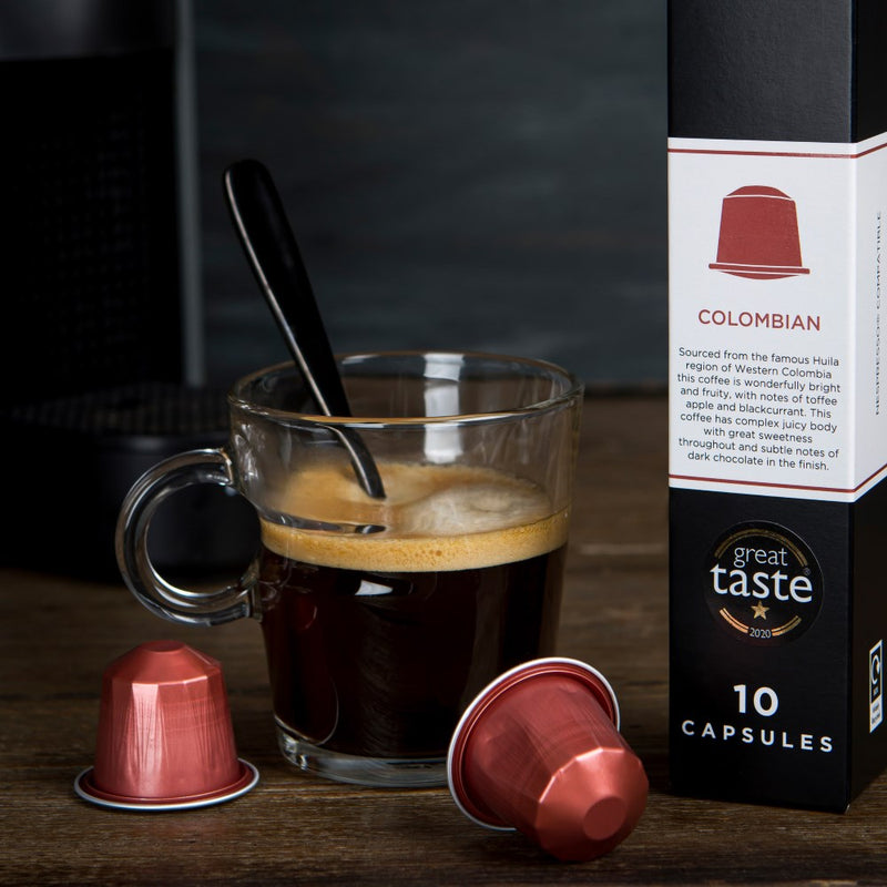 Colombian NespressoⓇ Compatible* Coffee Pods (40 Pods)