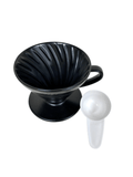 Hario V60 Coffee Dripper in Black Ceramic - John Farrer & Co (Kendal) Ltd