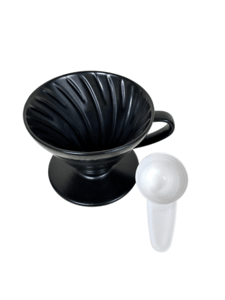 Hario V60 Coffee Dripper in Black Ceramic - John Farrer & Co (Kendal) Ltd